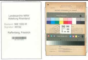 Entnazifizierung Friedrich Raffenberg , geb. 14.08.1898 (Bahninspektor)