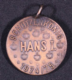 Orden Schützenkönig Neuss-Erfttal 1974/75 Hans Strerath