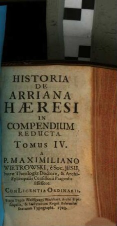 Historia De Arriana Haeresi : In Compendium Reducta. 4