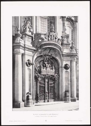 Landgericht I und Amtsgericht I, Berlin-Mitte: Ansicht Portal (aus: Moderne Neubauten, 4.Jg., 1898ff, hrsg. W. Kick)