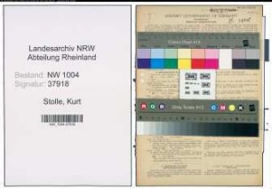 Entnazifizierung Kurt Stolle , geb. 15.01.1887 (Musiker)
