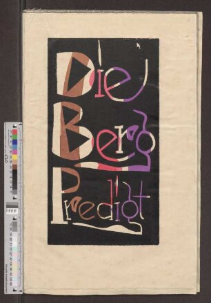 Die Bergpredigt : [Ev. Matthäi ; 5. Capitel]