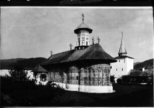 Sucevita: Klosterkirche, außen