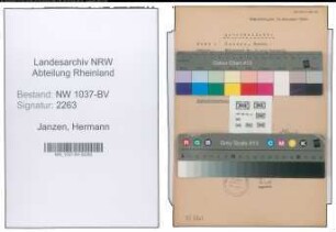 Entnazifizierung Hermann Janzen , geb. 23.03.1890 (Lehrer)