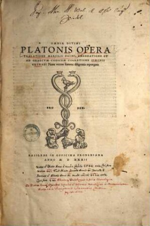 Omnia divini Platonis opera