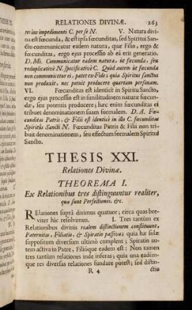 263-275, Thesis XXI