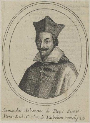 Bildnis von Armandus Iohannes de Plecis, Kardinal Richelieu
