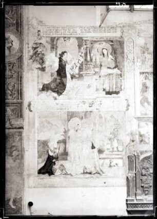 Kirche; Wandbilder im Chor, nach der Restaurierung