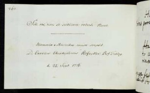 262 Hofacker, Carolus Christopherus