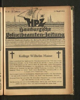 Nr. 16 / 22. Jahrgang 15. August 1932