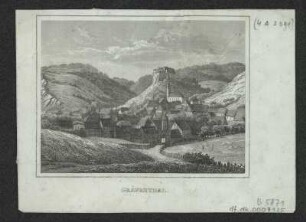Ansicht von Gräfenthal, Stahlstich, 1845 : Gräfenthal. - [Dresden] : [Grimm] , [1845]. - 1 Kunstbl. : Stahlst. ; 10 x 7 cm