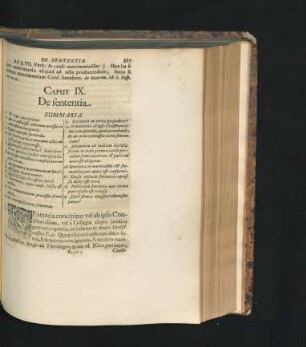 Caput IX. De sententia.