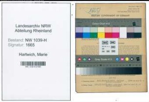 Entnazifizierung Marie Hartwich , geb. 12.11.1877 (Haendlerin)