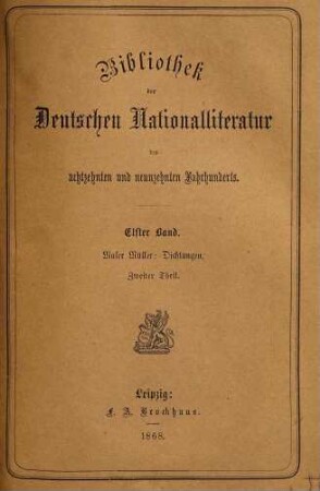 Dichtungen : in zwei Theilen, 2