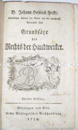 Grundsätze des Rechts der Handwerker