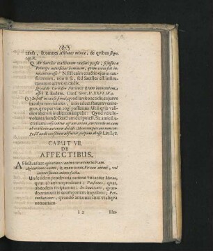 Caput VII. De Affectibus.