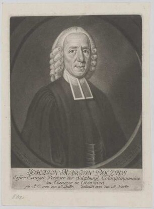 Bildnis des Johann Martin Bolzivs