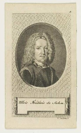 Bildnis des Ulric Frédéric de Suhm