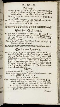 Grafen von Virmont - Grafen von Zintzendorf
