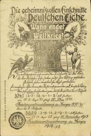 Die geheimnisvollen Einschnitte in der Deutschen Eiche - Wann endet der Weltkrieg?