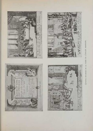 Quatre estampes de la suite de l'enfant prodigue