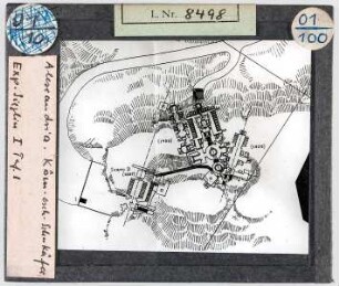 Alexandria: Nekropole von Kôm-esch-schukâfa, Plan