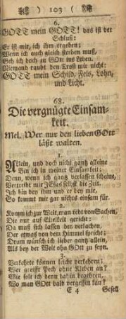 68. Die vergnügte Einsamkeit