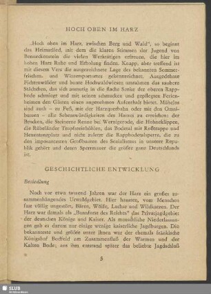 Geschichtliche Entwicklung