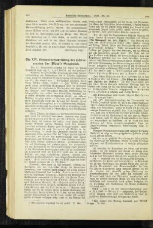 ¬Die¬ XIV. Generalversammlung des Lehrervereins der Diöcese Osnabrück