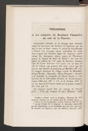 Théodosie et les remparts du Bosphore Cimmérien du coté de la Tauride
