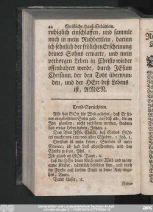 Trost-Sprüchlein.
