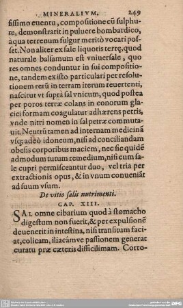 De vitio salis nutrimenti. Cap. XIII.