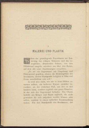 I. Malerei und Plastik