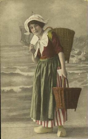[Frau mit Fischerkörben]