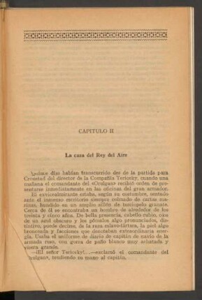 Capítulo II - La caza del Rey del Aire