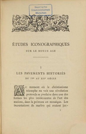 Études iconographiques et archéologiques sur le moyen âge, 1