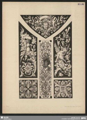 Decorations-Motive zum allgemeinen Gebrauch. Bordüren mit Mischwesen in floraler Ornamentik