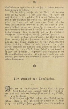 Der Vertrieb von Drucksachen