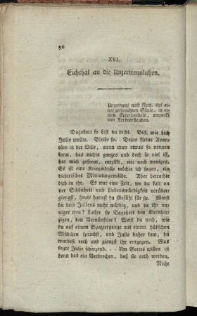 XVI. Eichthal an die Unzertrennlichen. - XX. Eichthal an Montmartin.
