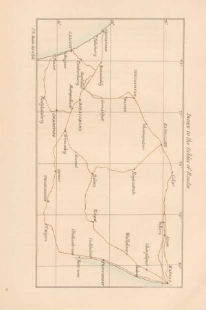 Index to the tables or routes