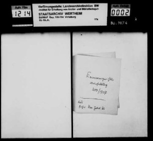 Beitrag der Grafschaft Virneburg zur Unterhaltung des Reichskammergerichts und Mahnungen wegen rückständiger Zahlungen.