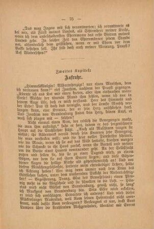 Zweites Kapitel: Aufruhr