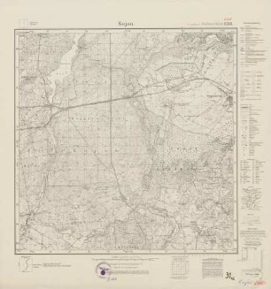 2669 (alte Nr.: 1256) Kujan, Meßtischblatt (4cm - Karte)