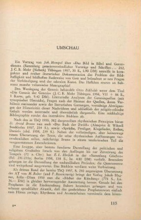 115 [Rezension] Eissfeldt, Otto, Die Genesis der Genesis