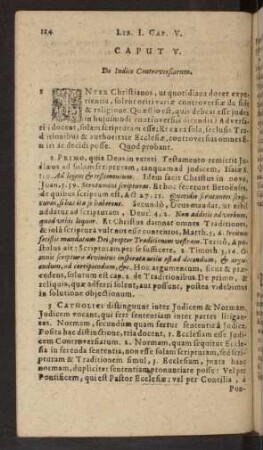 Caput V. De Iudice Controversiarum.