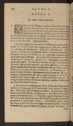 Caput V. De Iudice Controversiarum.