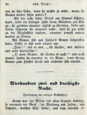 Vierhundert zwei und dreißigste Nacht