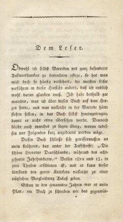 Dem Leser