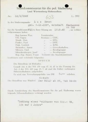 Luz, Ernst