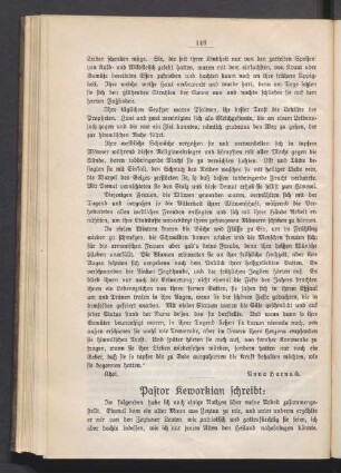 Pastor Keworkian schreibt: